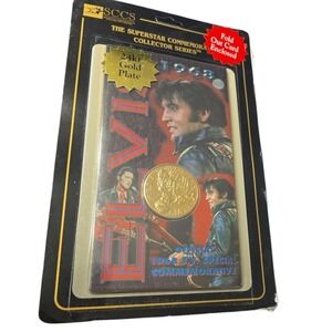Elvis‎ Presley 1968 Special 24kt Gold Plate Superstar Commemorative Coin